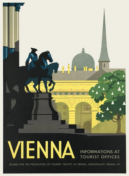 Vienna Vintage Travel Poster Prints