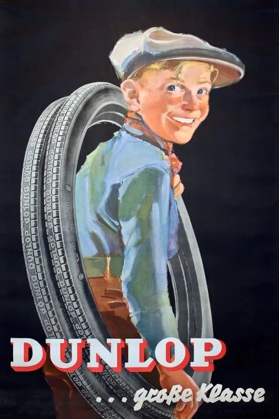 Dunlop Tires - Vintage Poster Prints