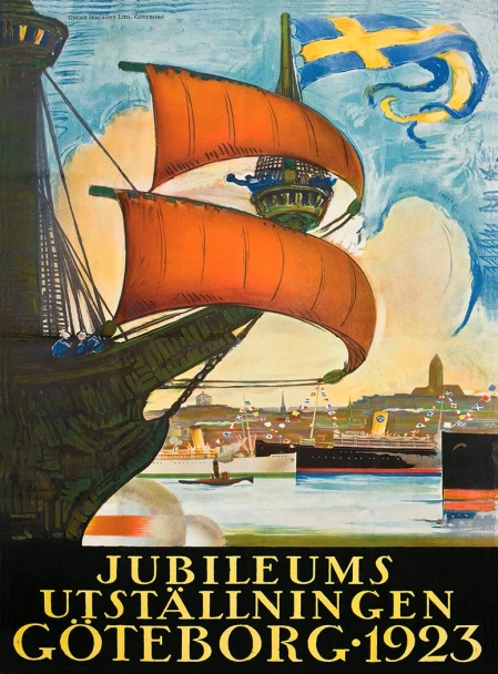 Goteborg 1923 Jubilee - Vintage Poster Prints