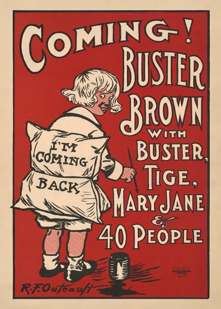 Buster Brown Vintage Theater Poster