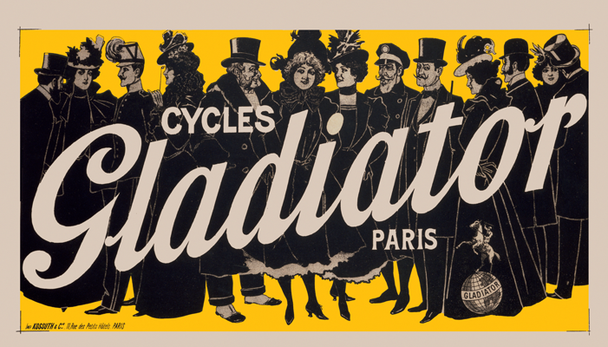 Cycles Gladiator Yellow Bicycle Poster Cycles Gladiator Yellow Bicycle Poster