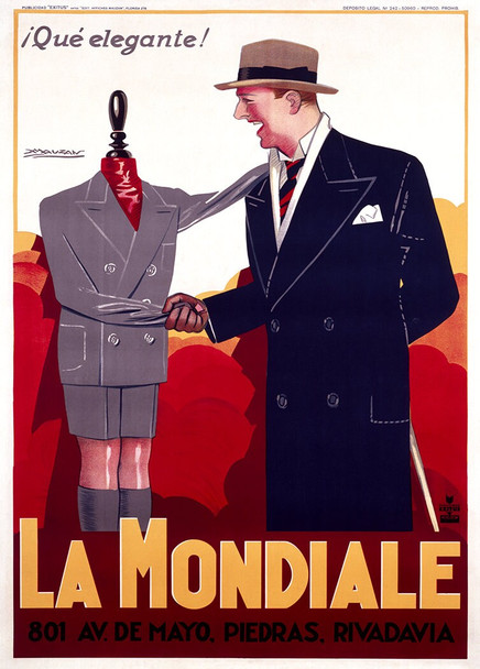 La Mondiale Tailor - Vintage Poster Prints