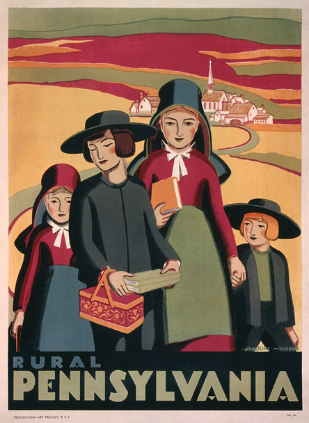 Rural Pennsylvania - Vintage Travel Poster Prints