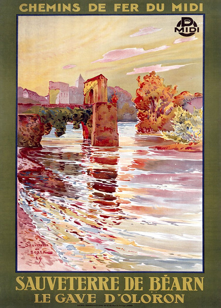 Sauveterre de Bearn - Vintage Poster Prints