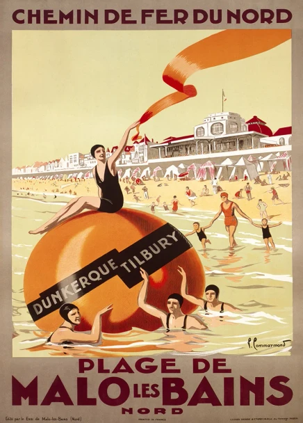 Malo les Bains - Vintage Travel Poster Prints