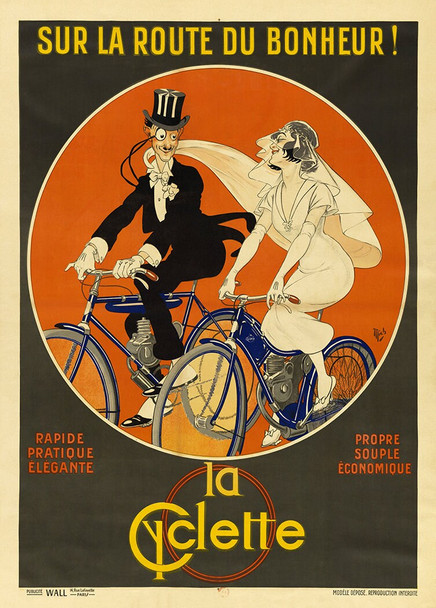 La Cyclette - Vintage Poster Prints