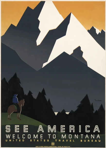 See America - Montana - Vintage Travel Poster Prints