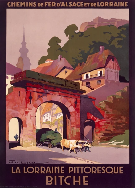 Bitche - La Lorraine Pittoresque - Vintage Travel Poster Prints