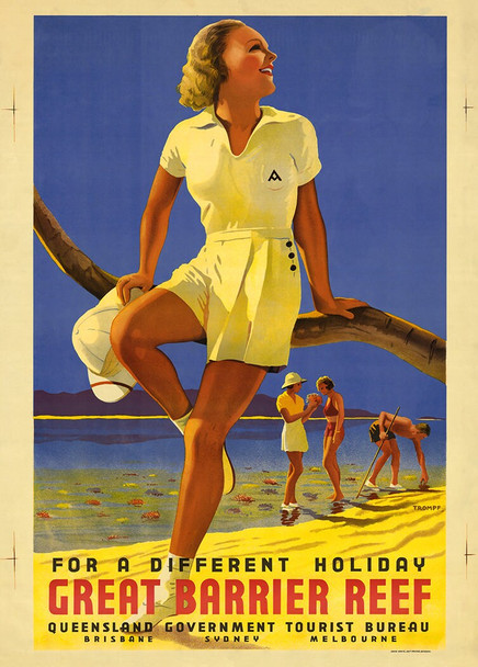 Great Barrier Reef - Vintage Travel Poster Prints