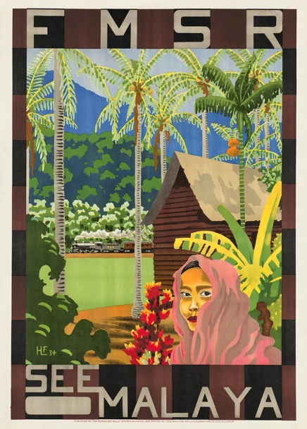 Malaya - Vintage Travel Poster Prints