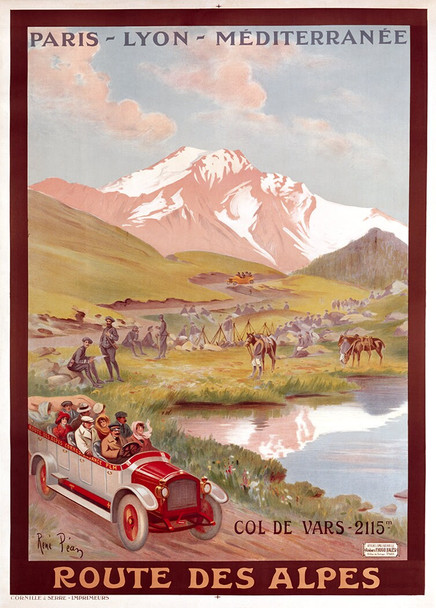Route des Alpes - Vintage Travel Poster Prints