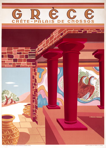 Grece Crete - Vintage Travel Poster Prints