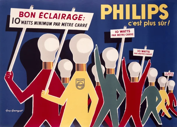 Philips Light Bulbs - Vintage Poster Prints