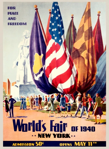 1940 New York World's Fair - Vintage Poster Prints