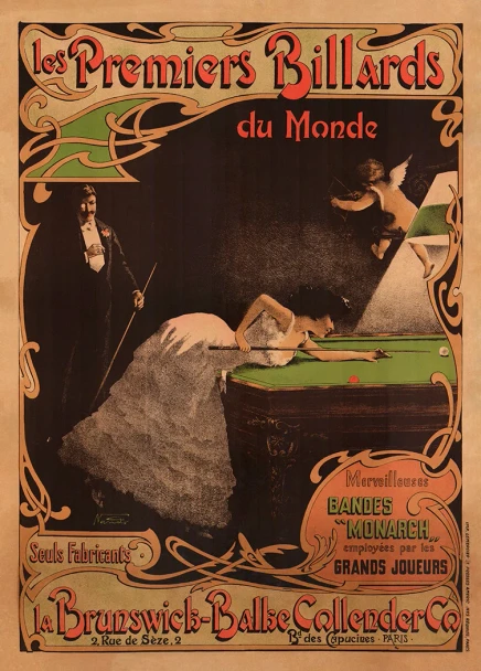 Brunswick Billiards - Vintage Poster Prints