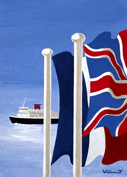 British Cruise Ship - Vintage Travel Poster Prints