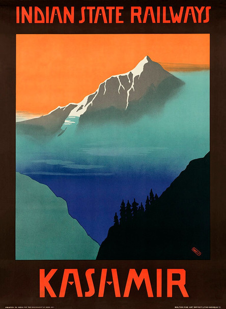 Kashmir - Vintage Travel Poster Prints