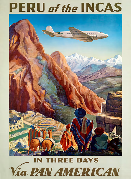 Peru of the Incas - Vintage Travel Poster Prints