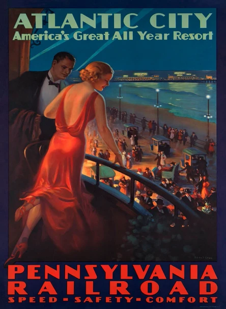 Atlantic City - Vintage Travel Poster Prints