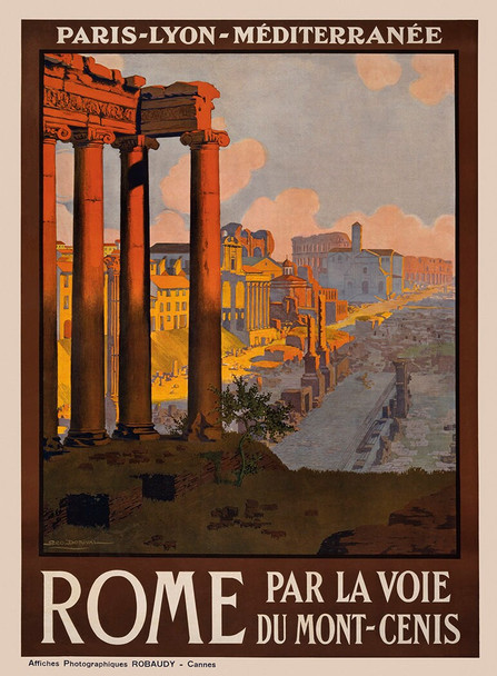 Rome Italy - Vintage Travel Poster Prints