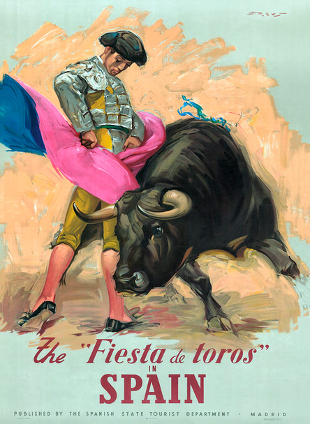 Fiesta de Toros - Vintage Travel Poster Prints