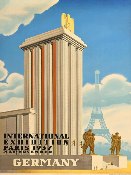 Germany Exposition Paris - Vintage Travel Poster Prints