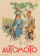 Automoto Art Deco Vintage Bicycle Poster Print