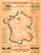 1947 Tour de France Map Poster