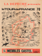 1970 Tour de France Map Poster Rene Pellos, Eddy Merckx