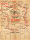 1922 Tour de France Vintage Map Poster designed so fans could follow the race