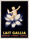 Lait Gallia Vintage Poster Prints by Cappiello