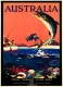 Australia - Fishing - Vintage Travel Poster Prints