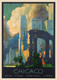 Chicago New York Central - Vintage Travel Poster Prints
