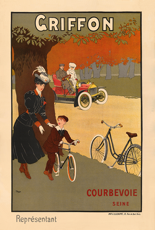 Plaque De Vélo Ancienne GRIFFON – Vintage Eroica – Décoration Atelier D4