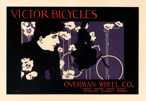 Victor Bicycles Vintage Bicycle Poster by William H Bradley