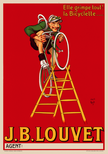 J.B. Louvet Vintage French Bicycle Poster by MICH