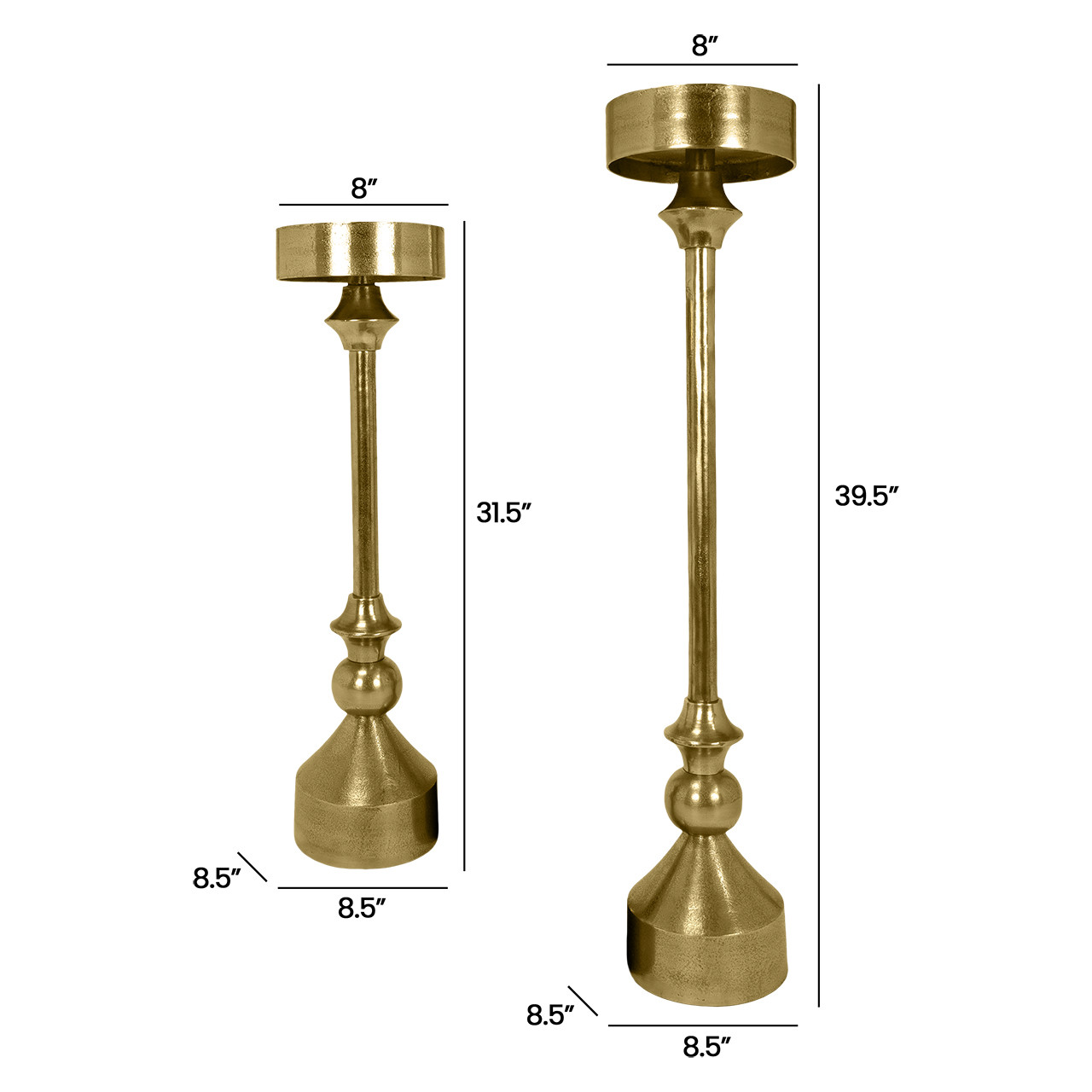 Oversized Candleholders -Set 2