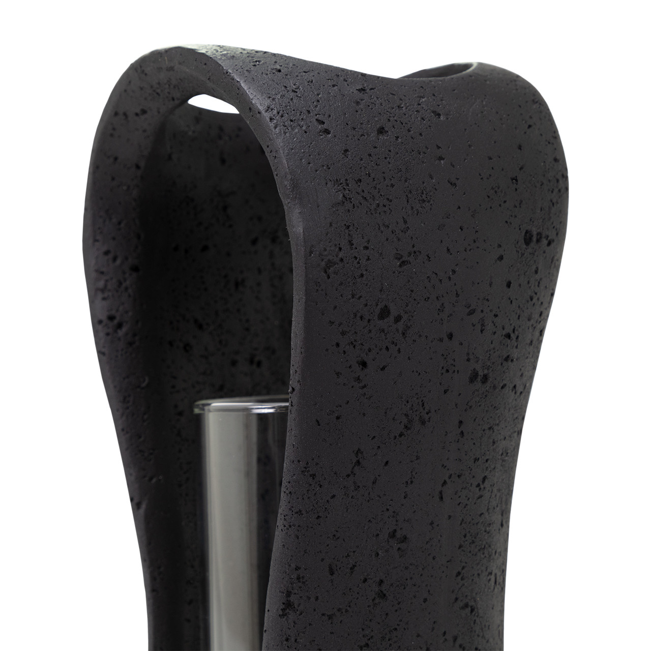 Lestro Black Hurricane | Sculptural Black Candleholder | Wholesale