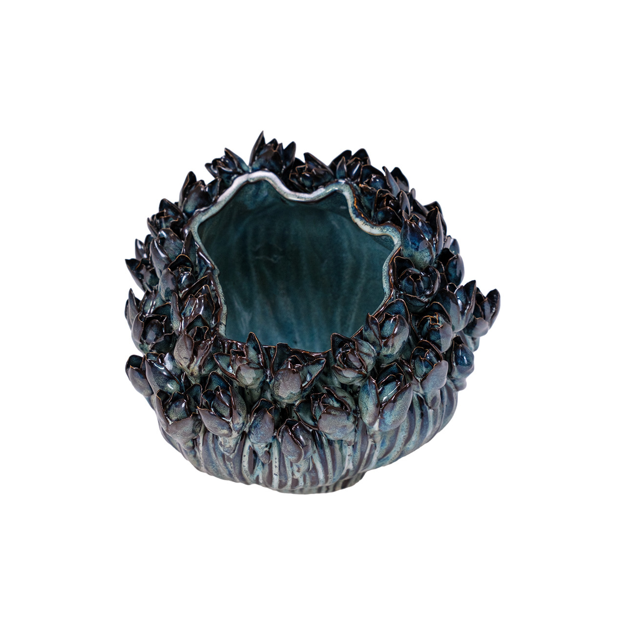 Arlen Azure Short Vase