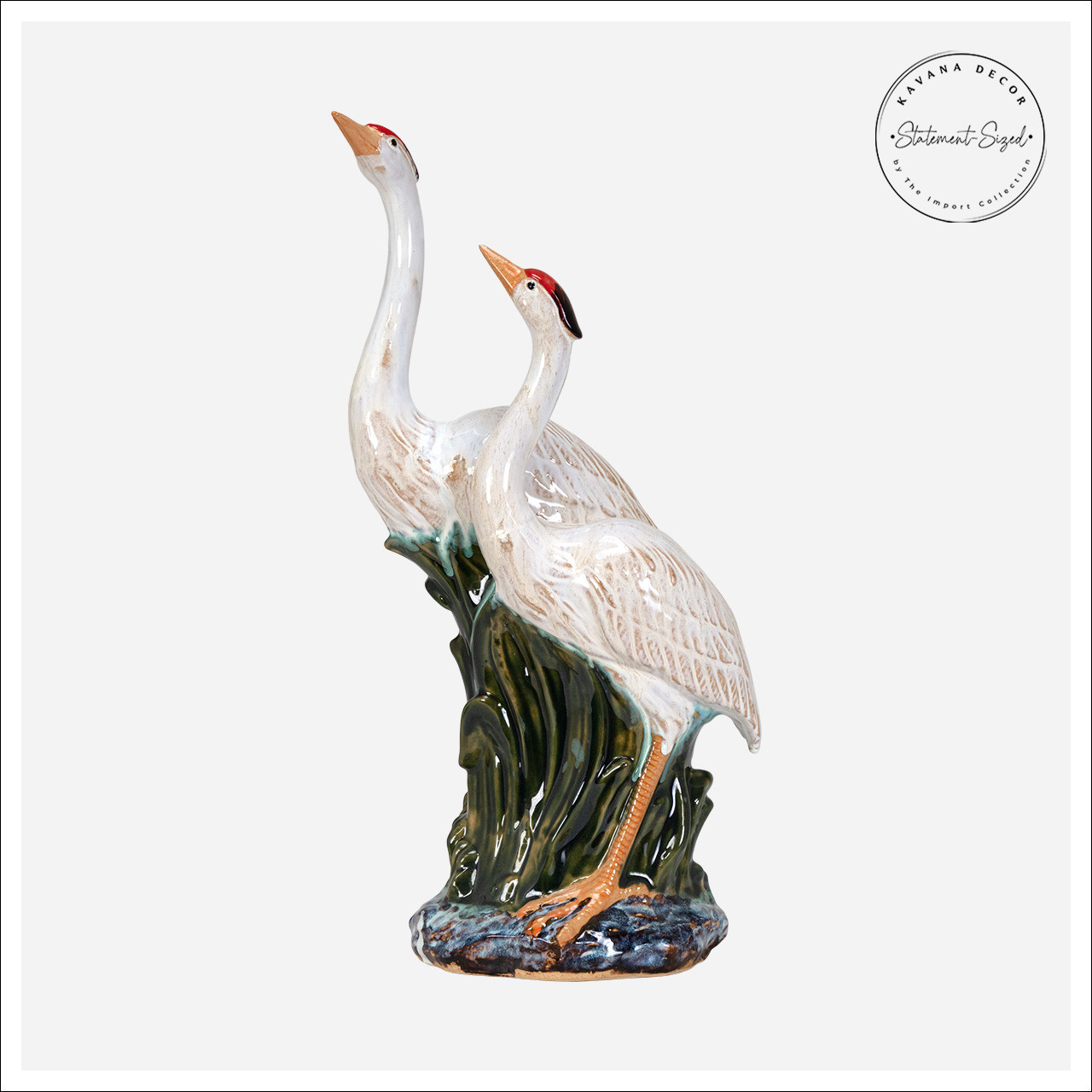 Gazing Herons Figurine