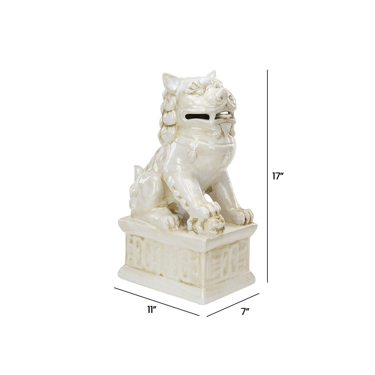 Fu Dog Bookends – Set of 2 | Ceramic Guardian Dog Decor Accents