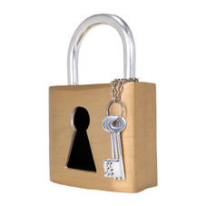 Damien Padlock Sculpture