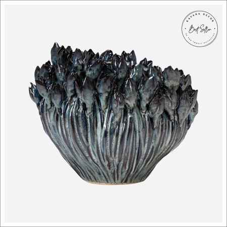 Arlen Azure Short Vase