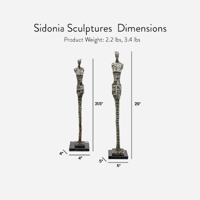Sidonia Sculptures Dimensions