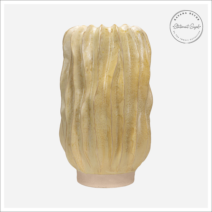 Zamora Yellow Clay Vase 24