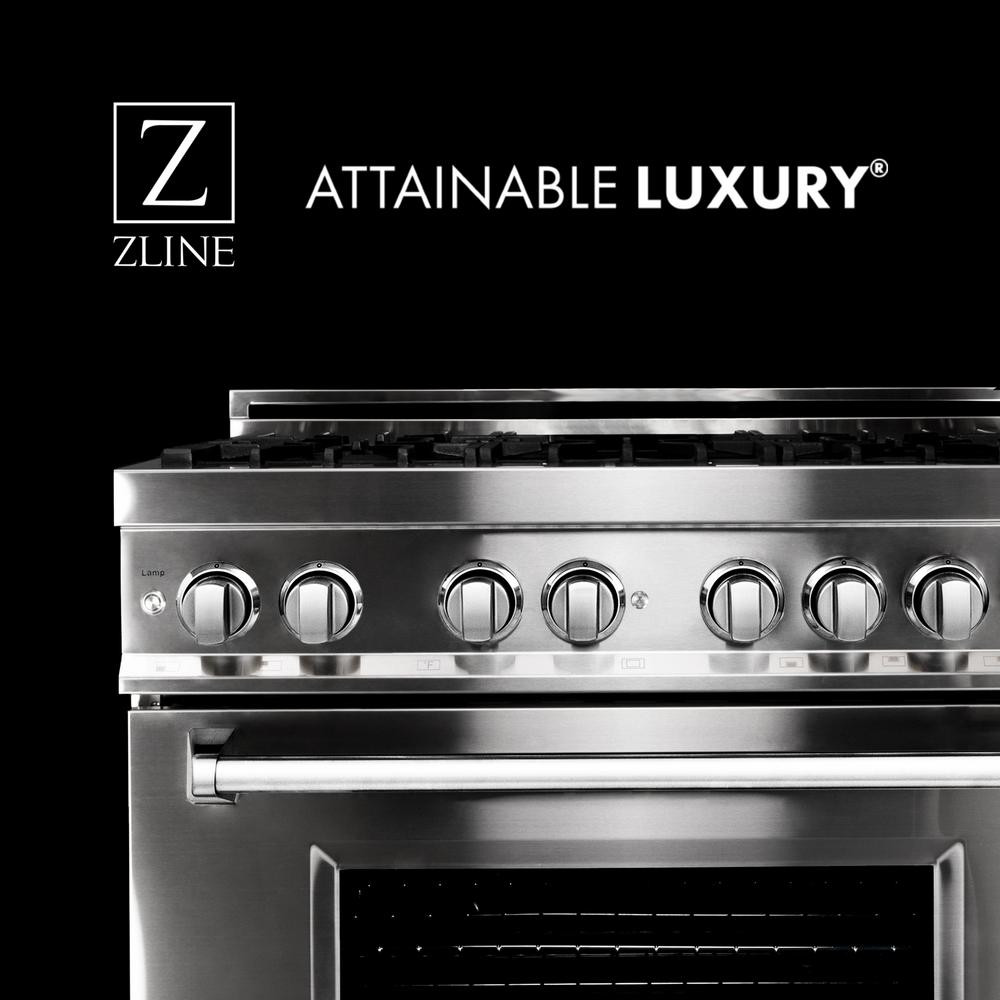 ZLINE 24" 2.8 cu. ft. Dual Fuel Range with Gas Stove and Electric Oven