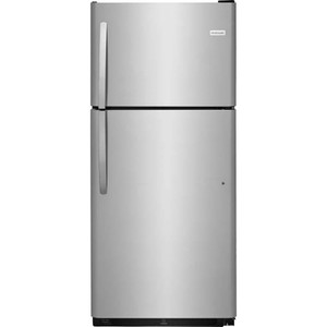 stainless steel fridge top freezer