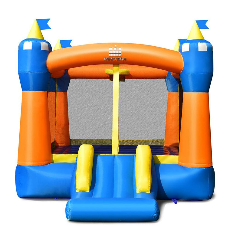 Inflatable Bounce House Kids Magic Castle with Large Jumping Area With 480-Watt Blower