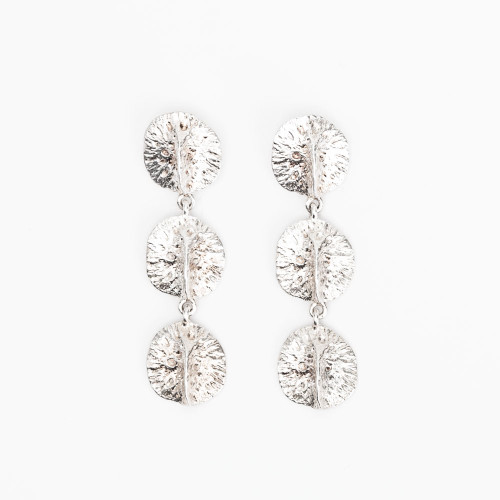 Triple Alligator Scute Earrings by Gogo Jewelry