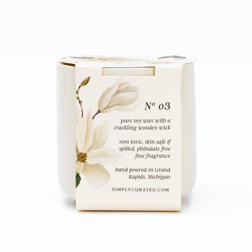 No. 3 Ceramic Soy Candle by Simply Curated